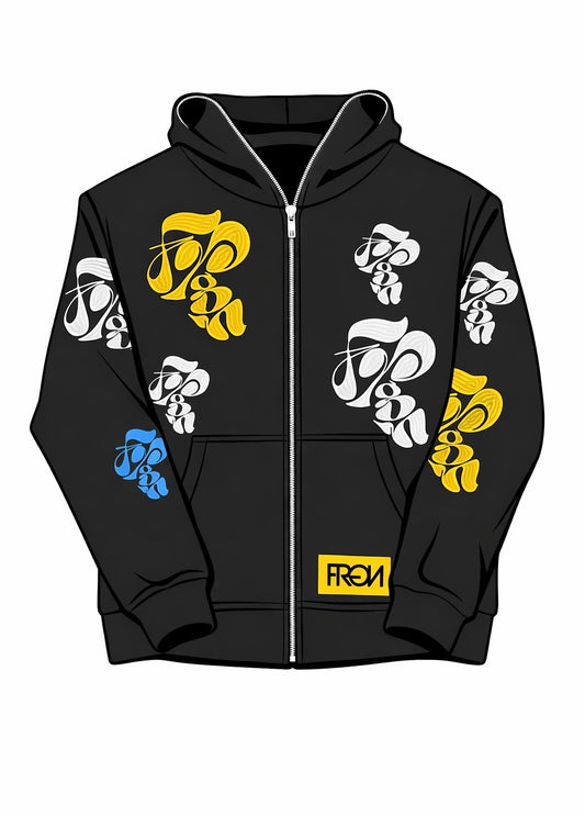 Logo Zip Up Hoodie